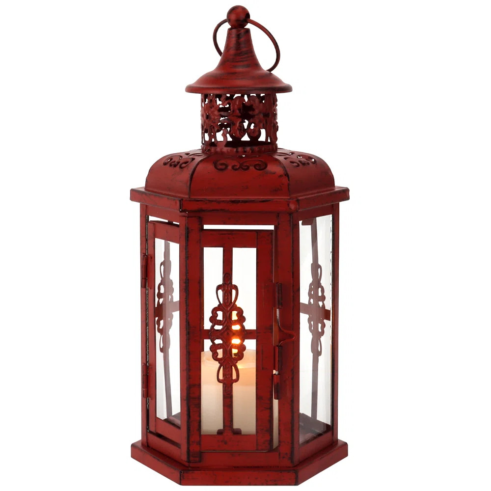 Decorative Candle Lantern 10“H Vintage Hanging Lantern | Wayfair North America