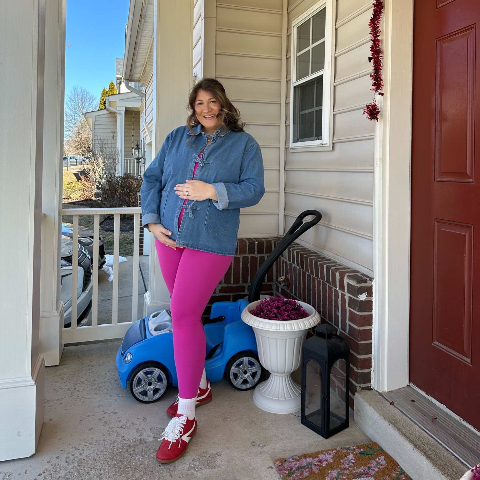 Valentine’s week athleisure casual outfit 

#LTKValentine #LTKBump #LTKootd