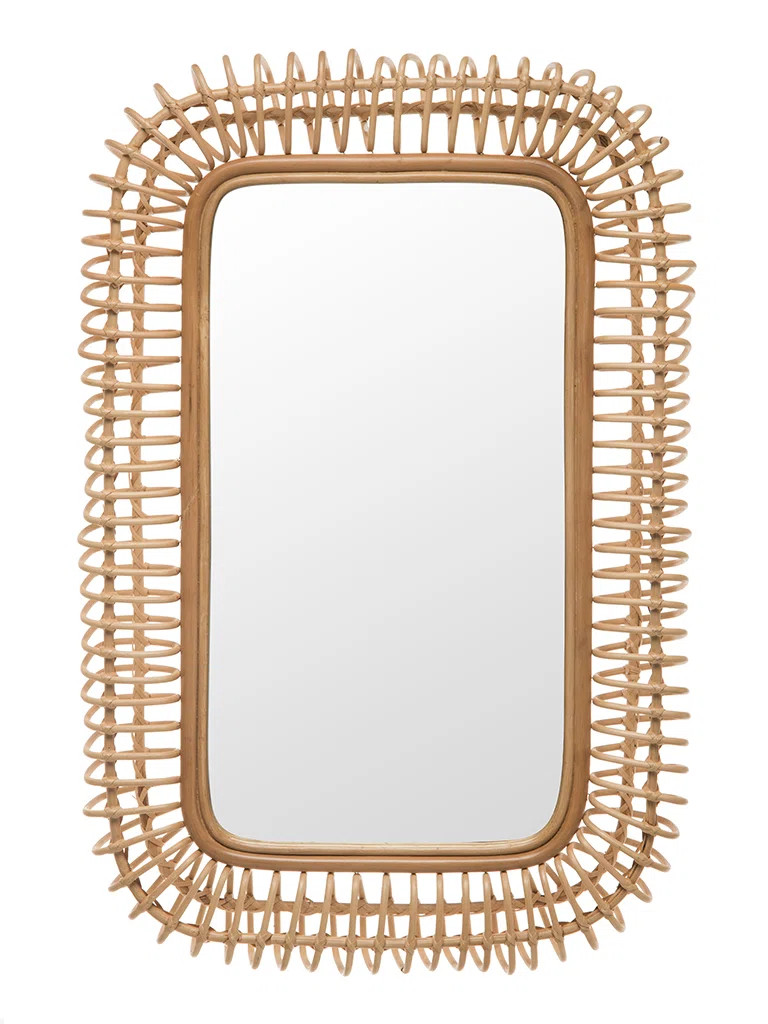 Whitcomb Rattan Rectangle Mirror | Wayfair North America