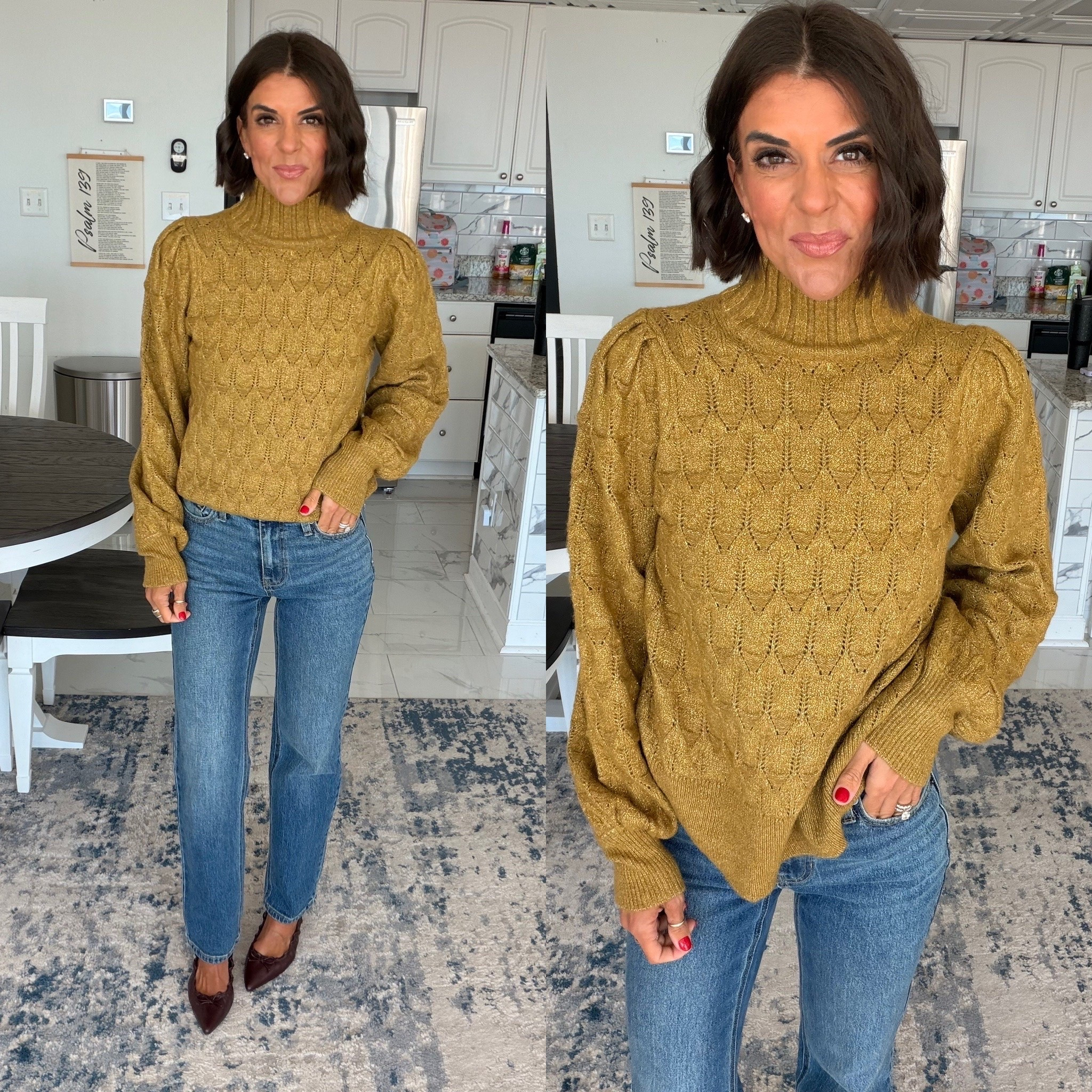 Absolutely love this new Walmart sweater! Size xs 
Size 0 in jeans