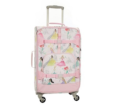 Mackenzie Disney Princess Castle Shimmer Spinner Luggage | Pottery Barn Kids