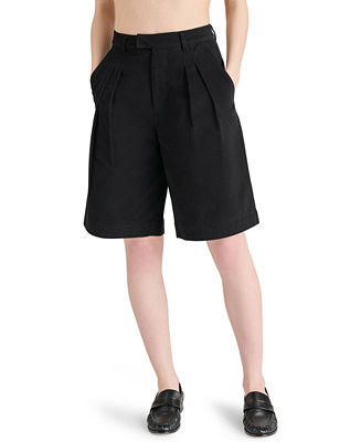 Women's Ivana Pleated Bermuda Shorts | Macy's