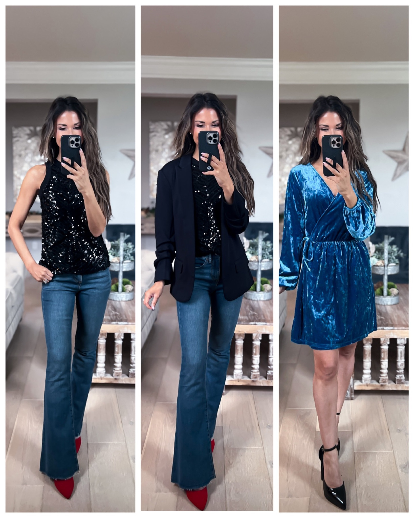 Sequin Tank//xs//blazer//xs//Flares//00 short//5’1//dress//xs//runs big//may want size down//

#walmartpartner #@shop.LTK #liketk.it #liketk.it/xx

@walmartfashion

#LTKHoliday #LTKunder50