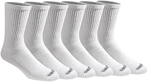 Dickies Men's Dri-Tech Essential Moisture Control Crew Socks, Available in M-XXL (6, 12 Pairs) | Amazon (US)