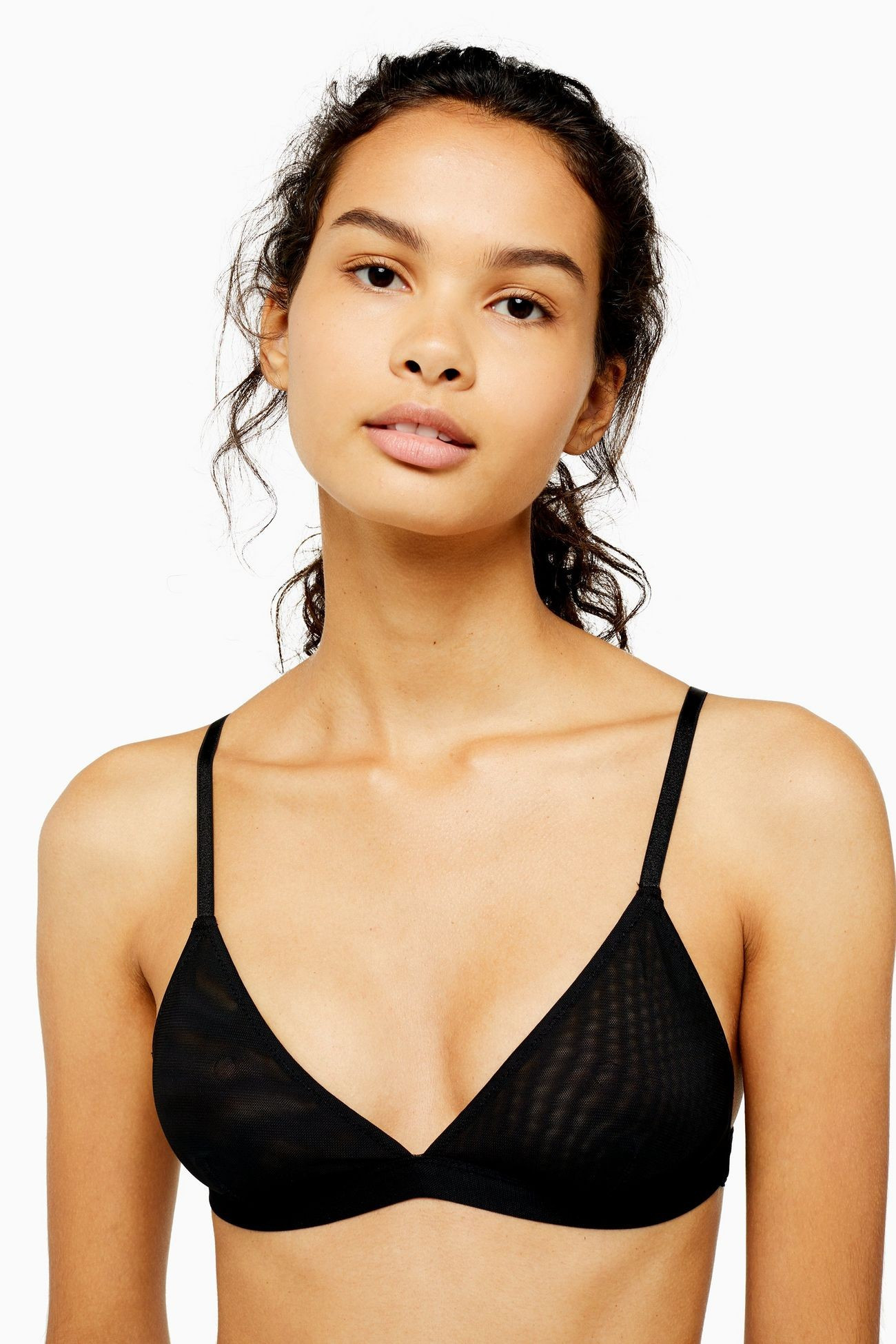 Mesh Pull On Triangle Bra | Topshop UK