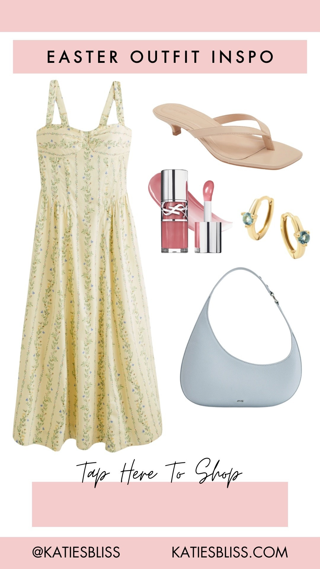 Easter outfit inspo 💖

Spring. Easter. Floral. Dress. Abercrombie. Heeled sandals. Blue handbag. Pastel. Butter yellow  



#LTKSeasonal #LTKBeauty