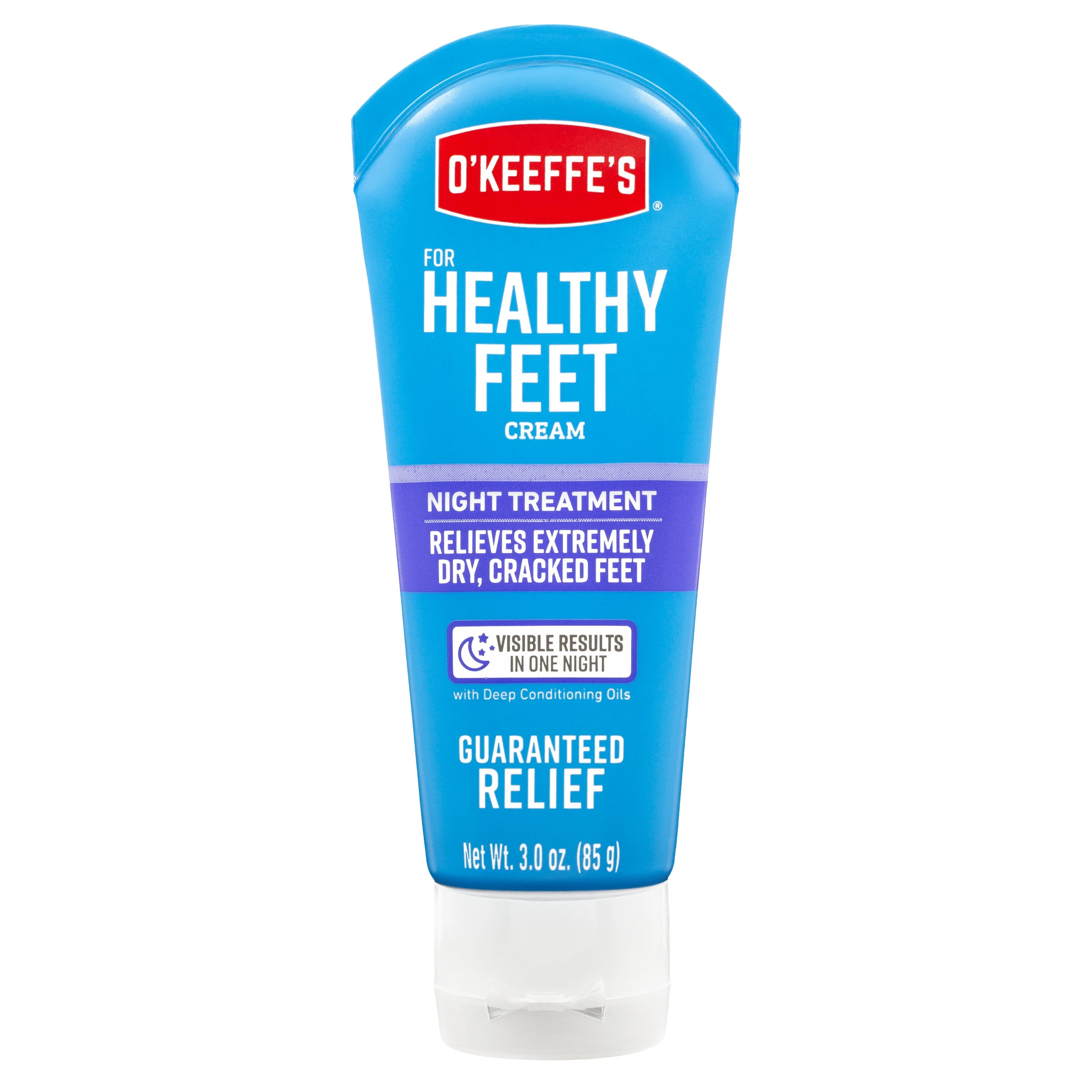 O'Keeffe's Healthy Feet Night Treatment Moisturizing Foot Cream for Dry Skin, 3 oz | Walmart (US)