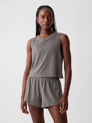 GapFit Breathe Cropped Muscle T-Shirt | Gap (US)