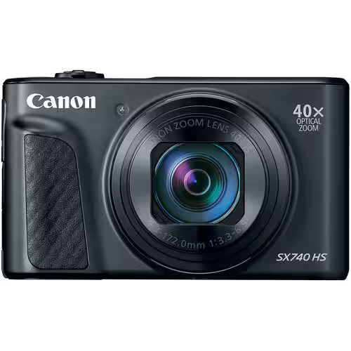 Canon - PowerShot SX740 HS Camera (International Version) - Black | Best Buy U.S.