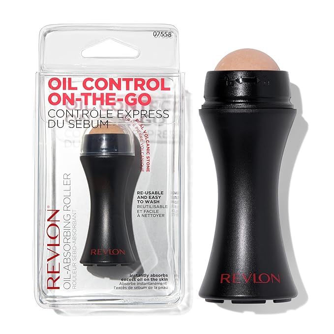 Revlon Face Roller, Oily Skin Control for Face Makeup, Oil Absorbing, Volcanic Reusable Facial Sk... | Amazon (US)
