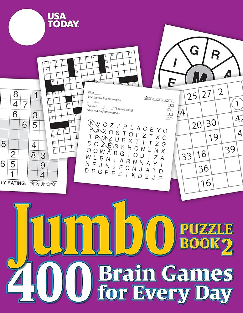 USA TODAY Jumbo Puzzle Book 2: 400 Brain Games for Every Day (USA Today Puzzles) (Volume 11) | Amazon (US)