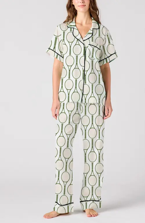 Katie Kime Tennis Time Pants Set in Green at Nordstrom, Size Small | Nordstrom