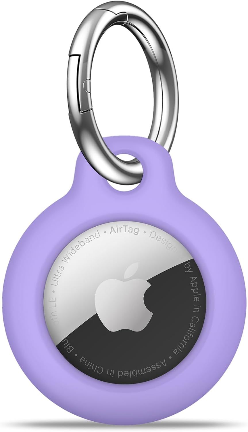 MOLOSLEEVE Airtag Holder Air Tag Case with Keychain, Anti-Scratch Airtags Key Chain for Apple Air... | Amazon (US)