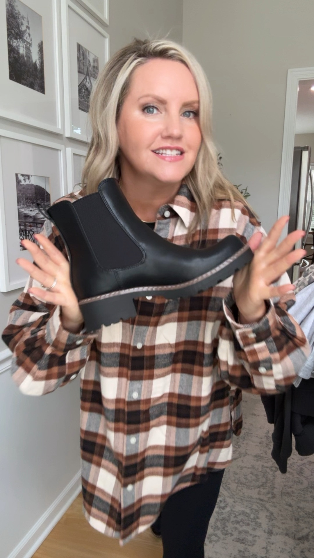 Flannel and boots on sale! 
I’m in small in the flannel (runs oversized) 
Boots run tts


#LTKSaleAlert #LTKFindsUnder50 #LTKShoeCrush