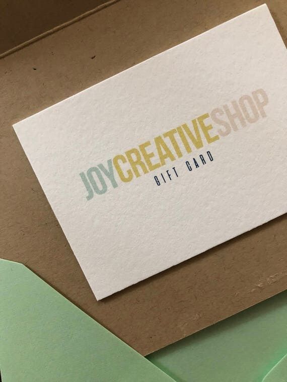 Joy Creative Shop Gift Card | Etsy (US)