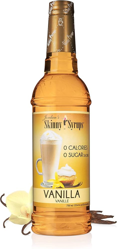 Jordan's Skinny Syrups Sugar Free Coffee Syrup, Vanilla Flavor Drink Mix, Zero Calorie Flavoring ... | Amazon (US)