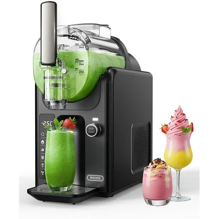 Slushie Machines, WETIE 82oz 5-in-1 Frozen Drink & Ice Cream Maker w/ LED Display, Adjustable Hardness, 24H Continuous Use | Walmart (US)