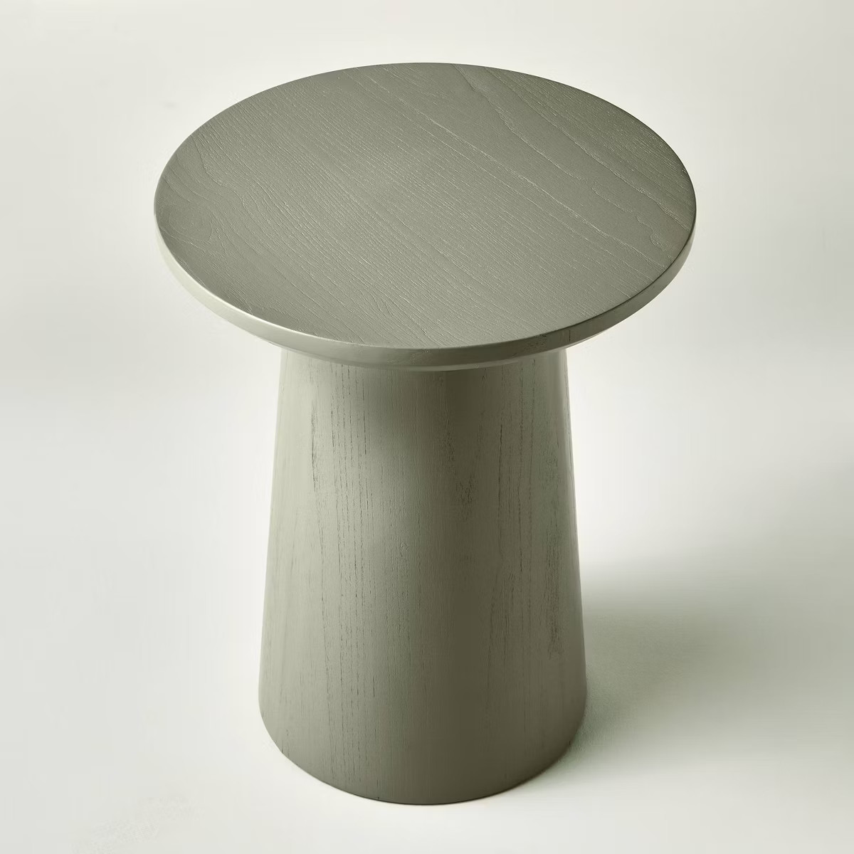 Wooden Round Pedestal Accent Side Table - Sage Green - Hearth & Hand™ with Magnolia | Target