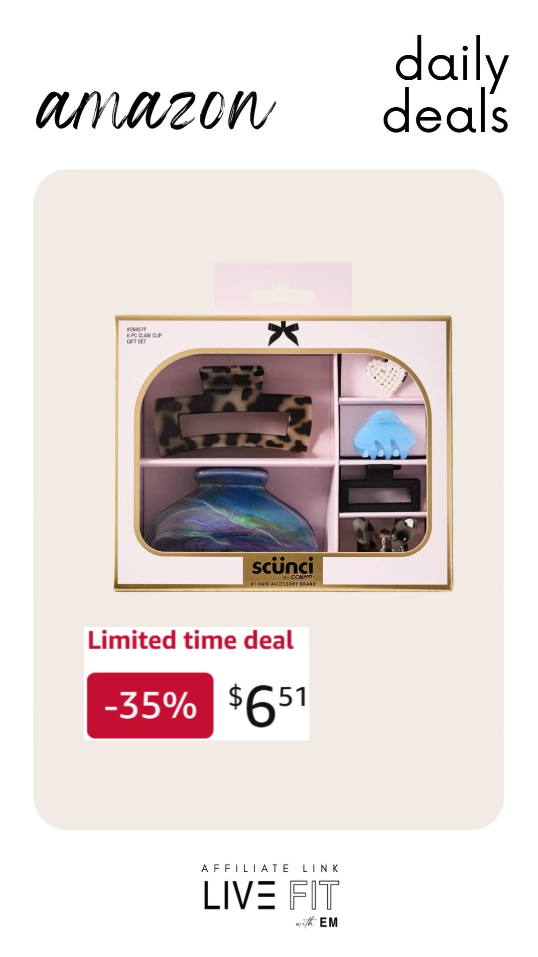 This Scunci by Conair 6pk gift set brings cheerful style and effortless charm to everyday looks with practical flair. #ScunciGiftSet #ConairStyle #HairAccessories #BeautyTools #TrendyLooks #WardrobeGoals #FashionEssentials #StylishWear #HairCare #DailyStyle 🎀✨💇‍♀️
 

 #LTKdayinmylife #LTKgrwm #LTKHome