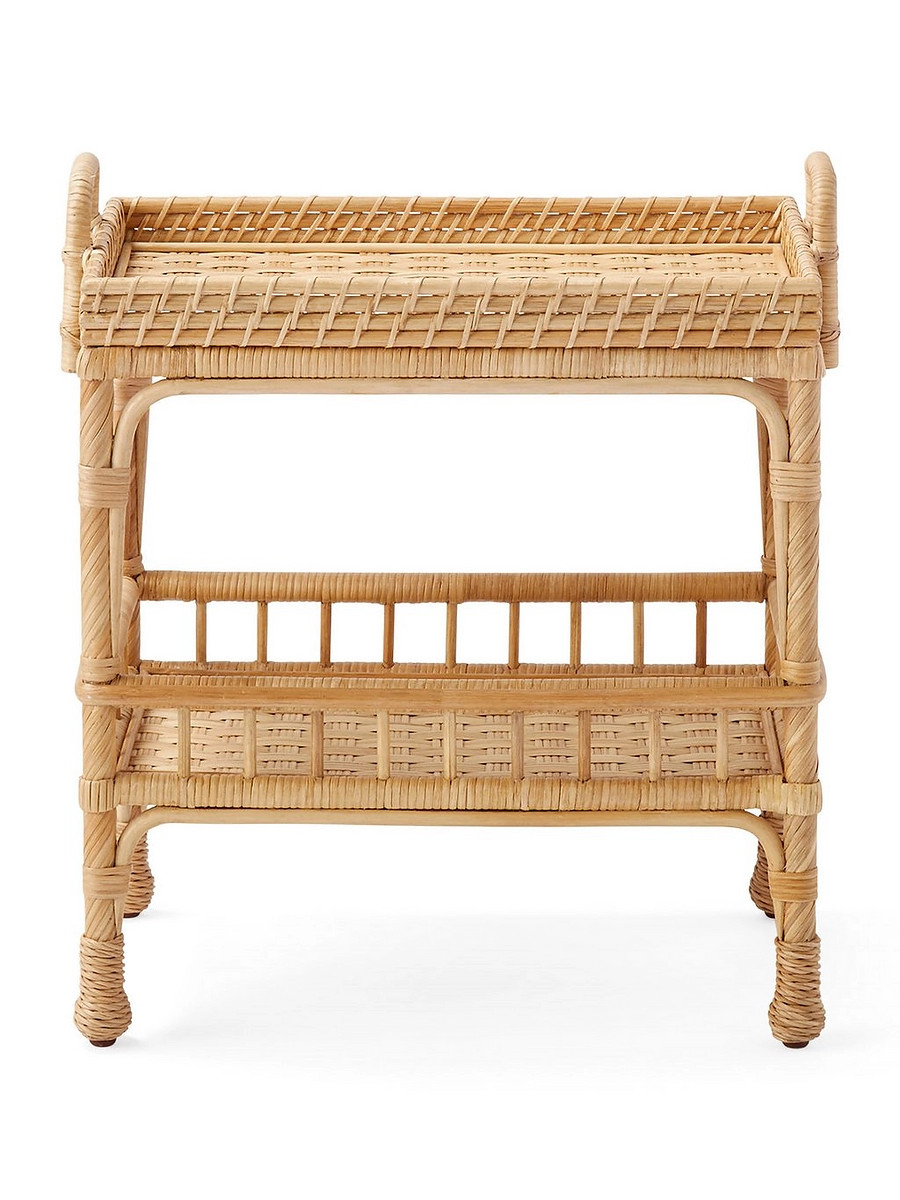 South Seas Rattan Side Table | Serena and Lily