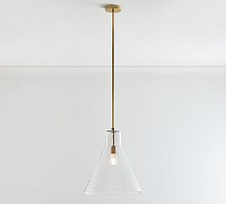 Bridget Recycled Glass Flared Pendant (13"-18") | Pottery Barn (US)