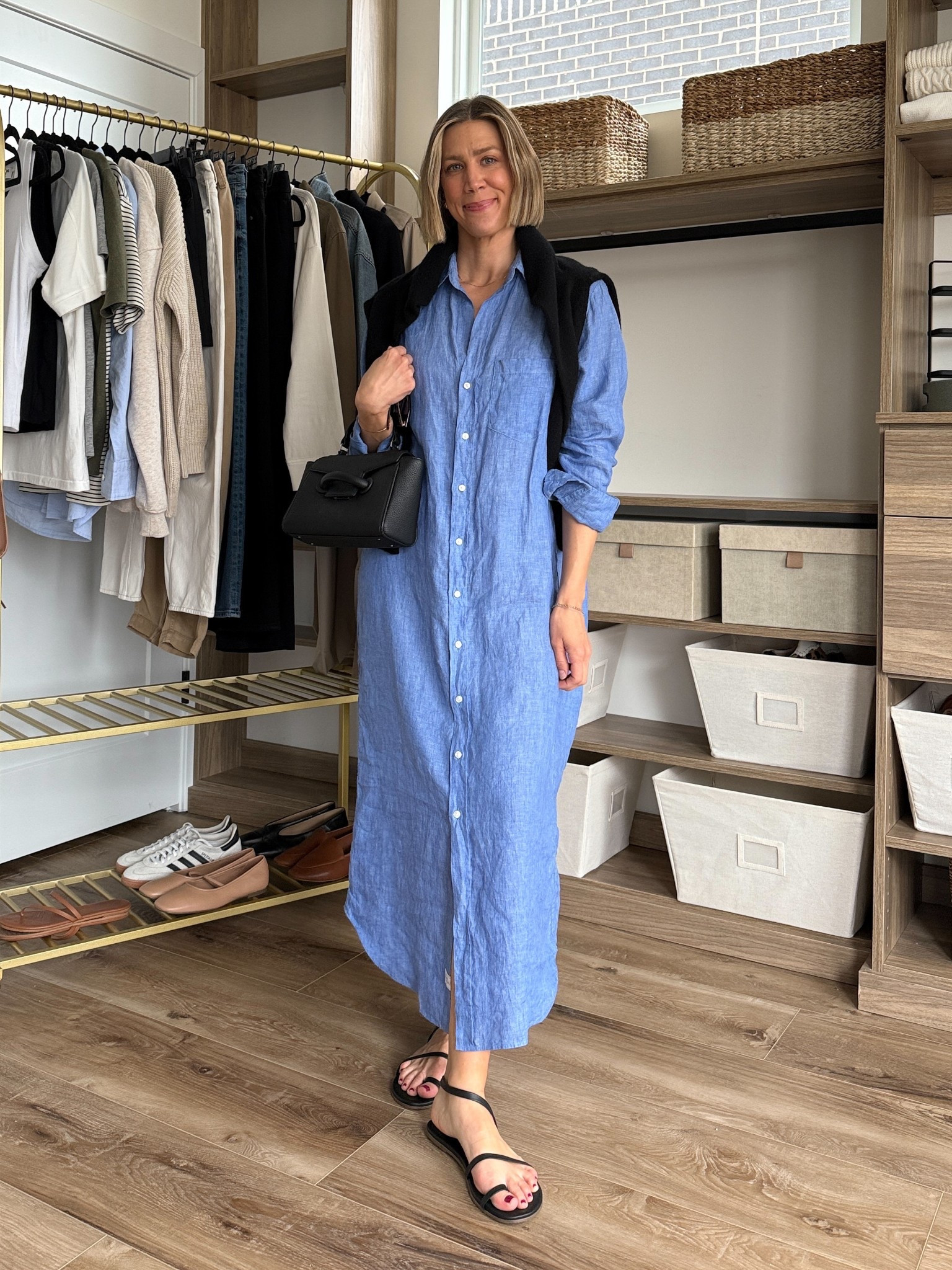 Wearing small shirt dress, medium cardigan (fits tts), sandals tts

#LTKStyleTip #LTKFindsUnder100 #LTKFindsUnder50