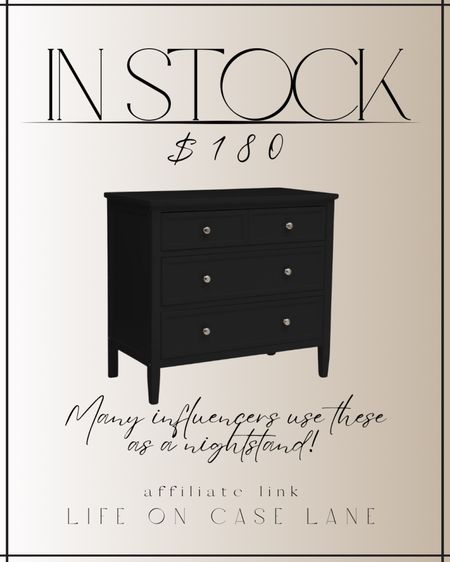 Great price for a large nightstand! I’ve seen influencers use this as a nightstand and it looks awesome! Finally back in stock!

#LTKhome