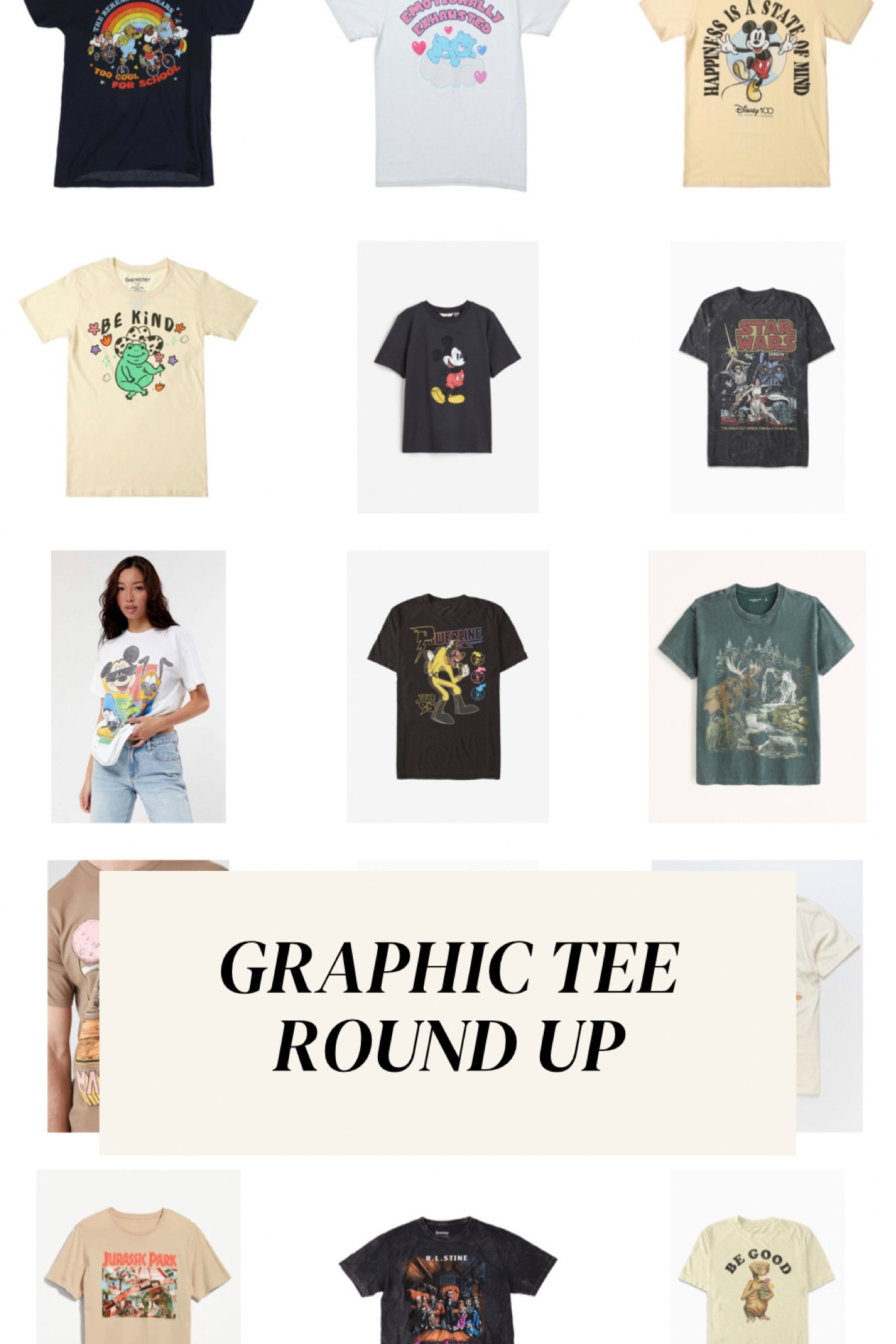 Here’s a roundup of fun graphic tees I love! 🥰