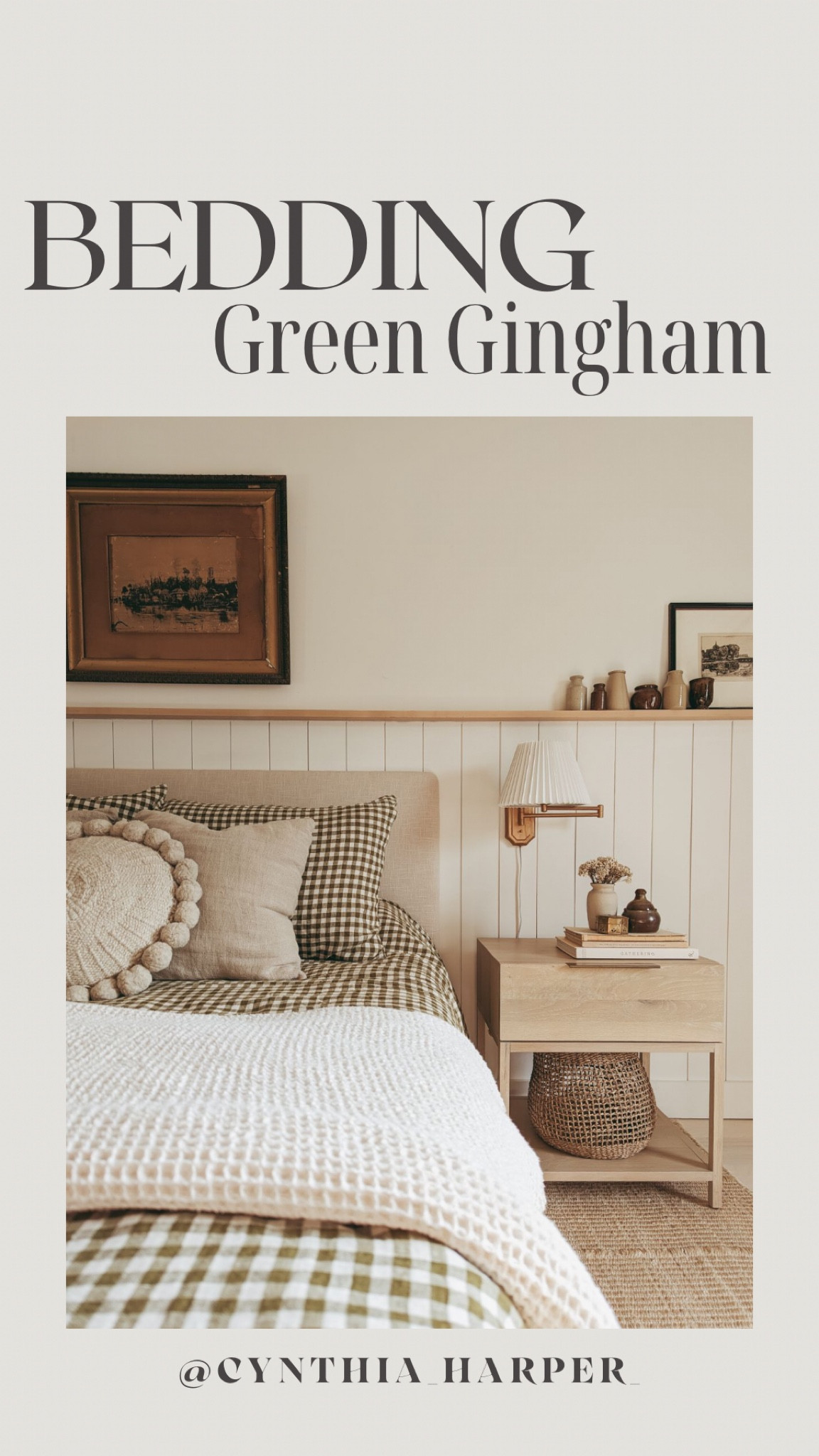 Green Gingham bedding from piglet in bed! 

Home finds, home decor, bedding, duvet cover, gingham home  