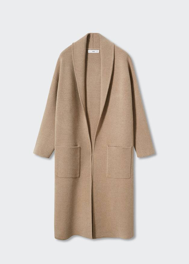 Oversized coat with pockets | MANGO (US)