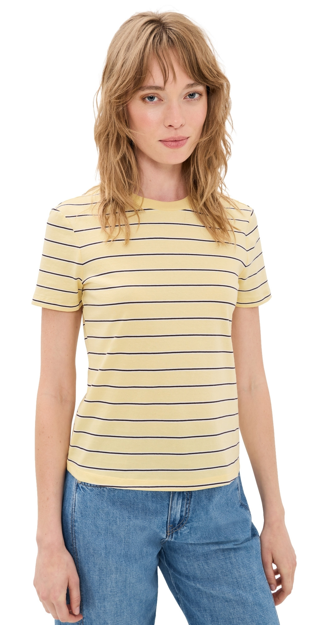 STAUD Classic Crew Tee Monday Stripe M | Shopbop