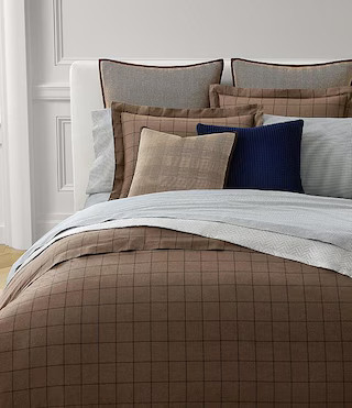 Ledger Windowpane Plaid Comforter Mini Set | Dillard's