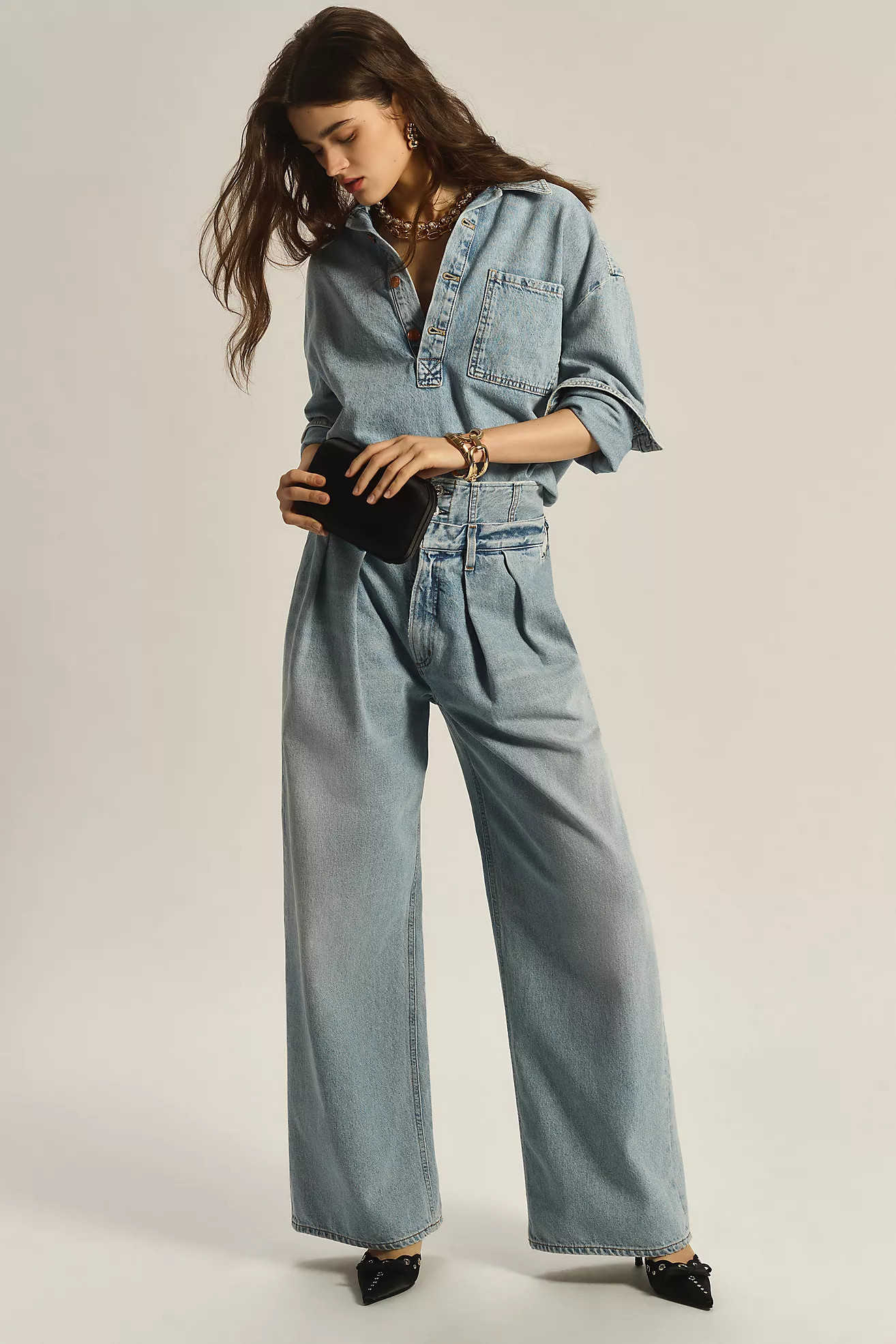 Citizens of Humanity Corset Baggy High-Rise Wide-Leg Jeans | Anthropologie (US)
