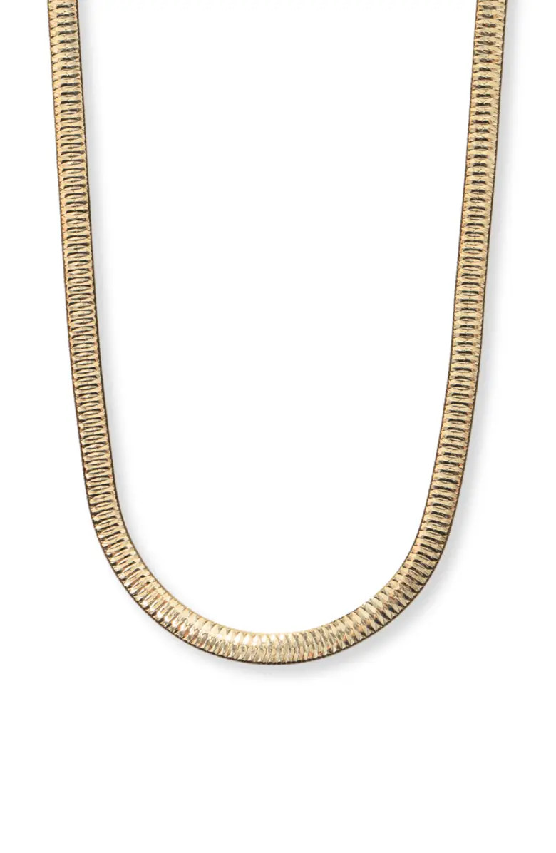 Argento Vivo Sterling Silver Reverse Herringbone Chain Necklace | Nordstrom | Nordstrom