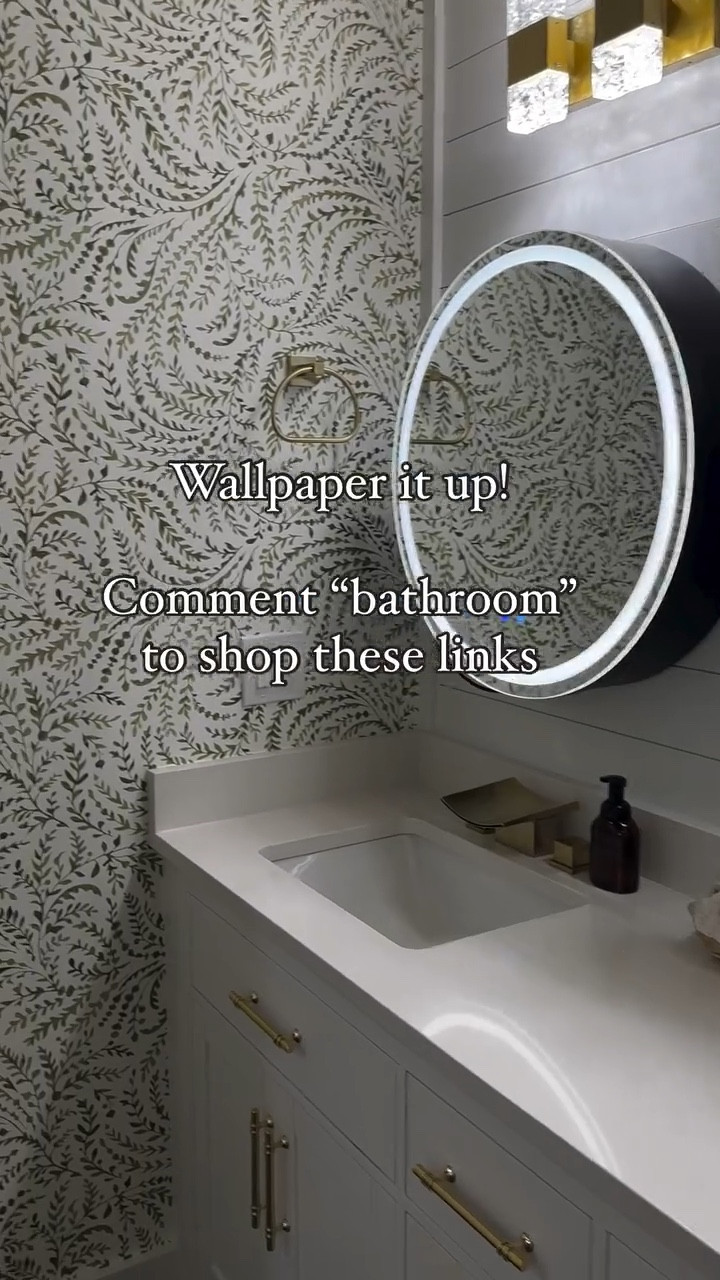 Serena & Lily wallpaper. Master bath budget friendly makeover.



#LTKHome #LTKVideo #LTKSaleAlert