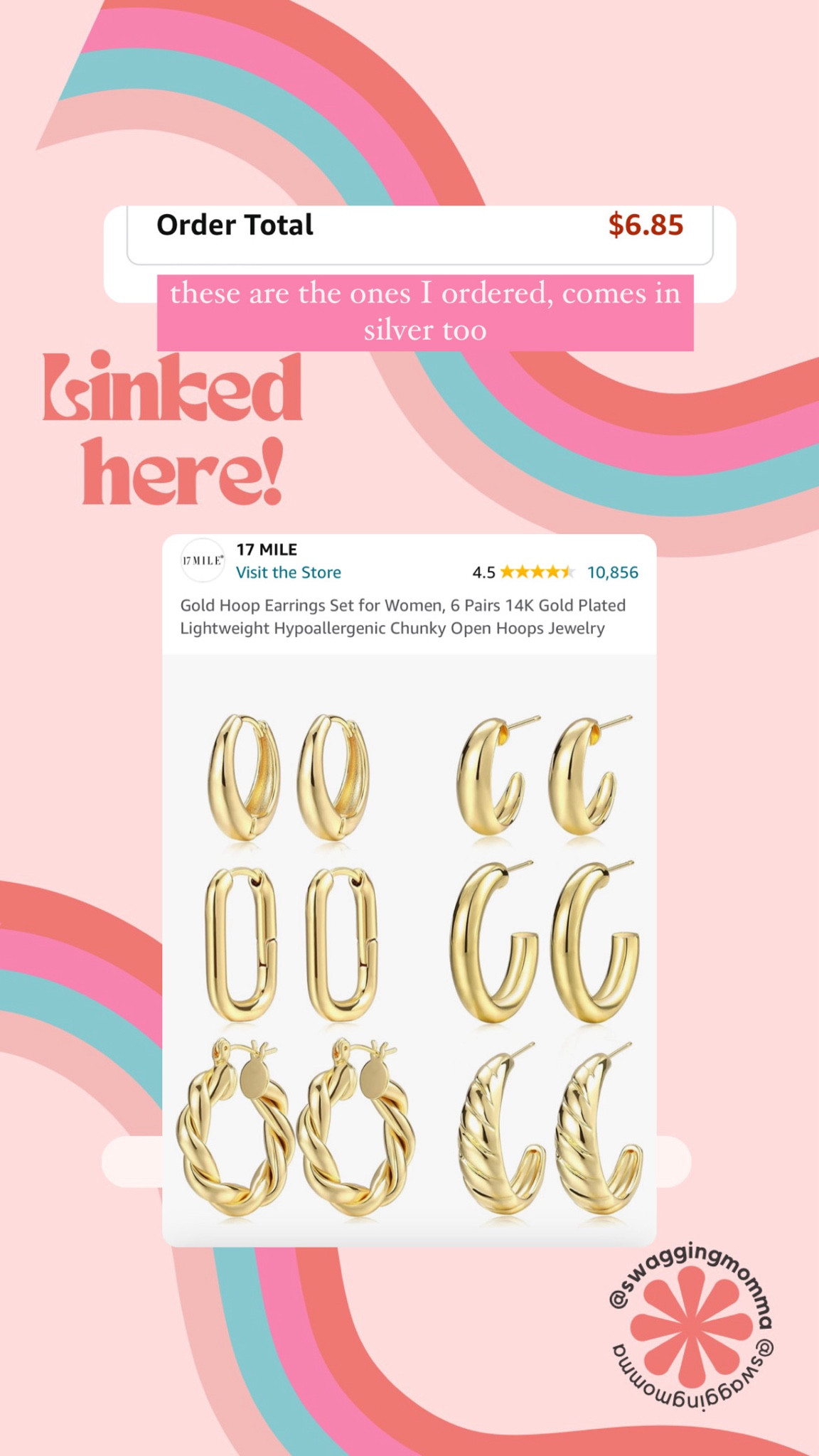 Love these Amazon earrings I just ordered with excellent reviews. ✨

USE CODE: 40UKJE28 for an extra discount + their is a 10% couponyou can click on! 