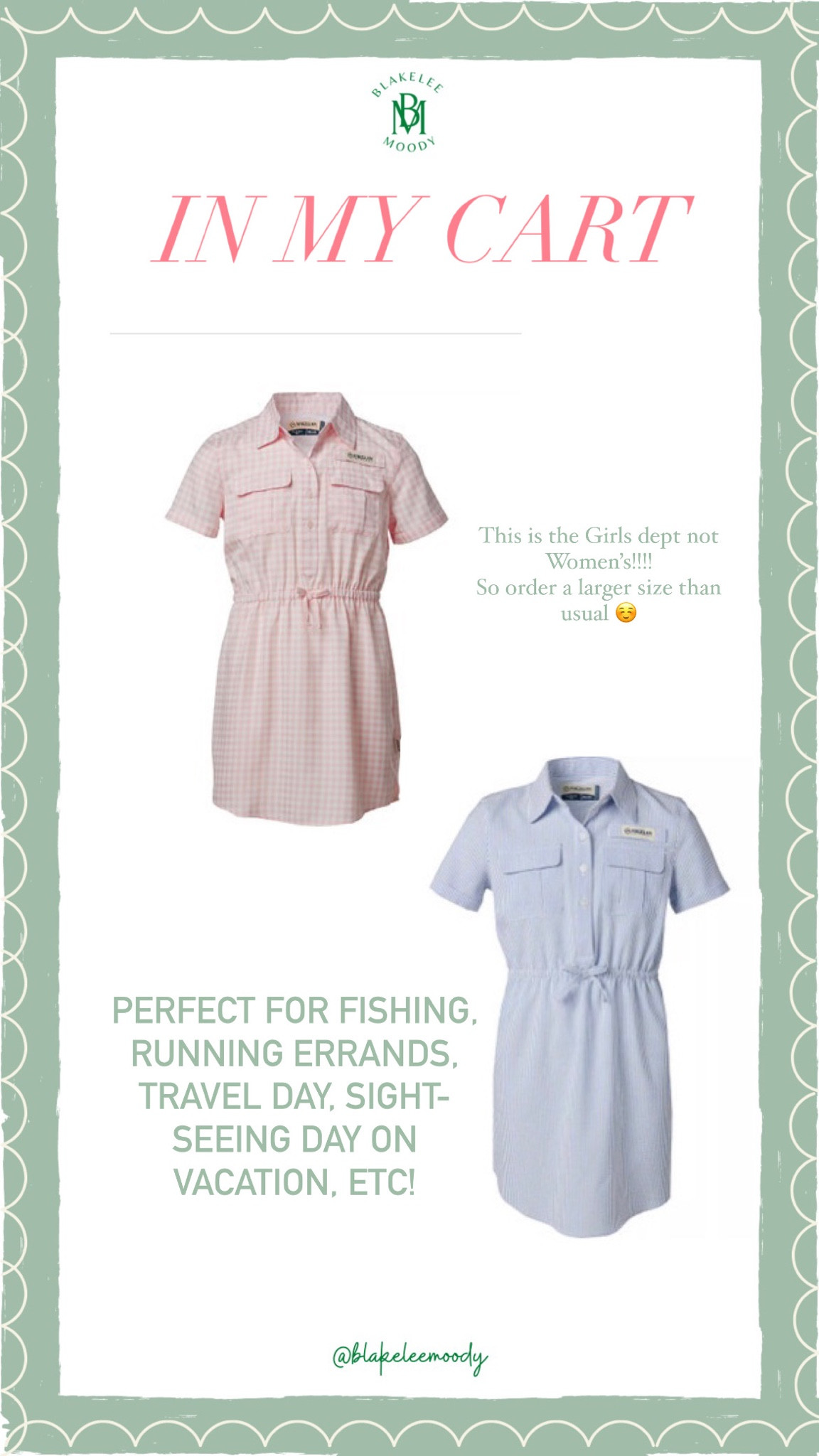 Love these precious sporty dresses! Perfect for fishing, sight seeing on vacation, travel day, or errands! Throw on with sneakers or sandals! 

FYI: this is GIRLS sizing not women’s so order larger than usual! 

#LTKstyletip #LTKunder50 #LTKSeasonal