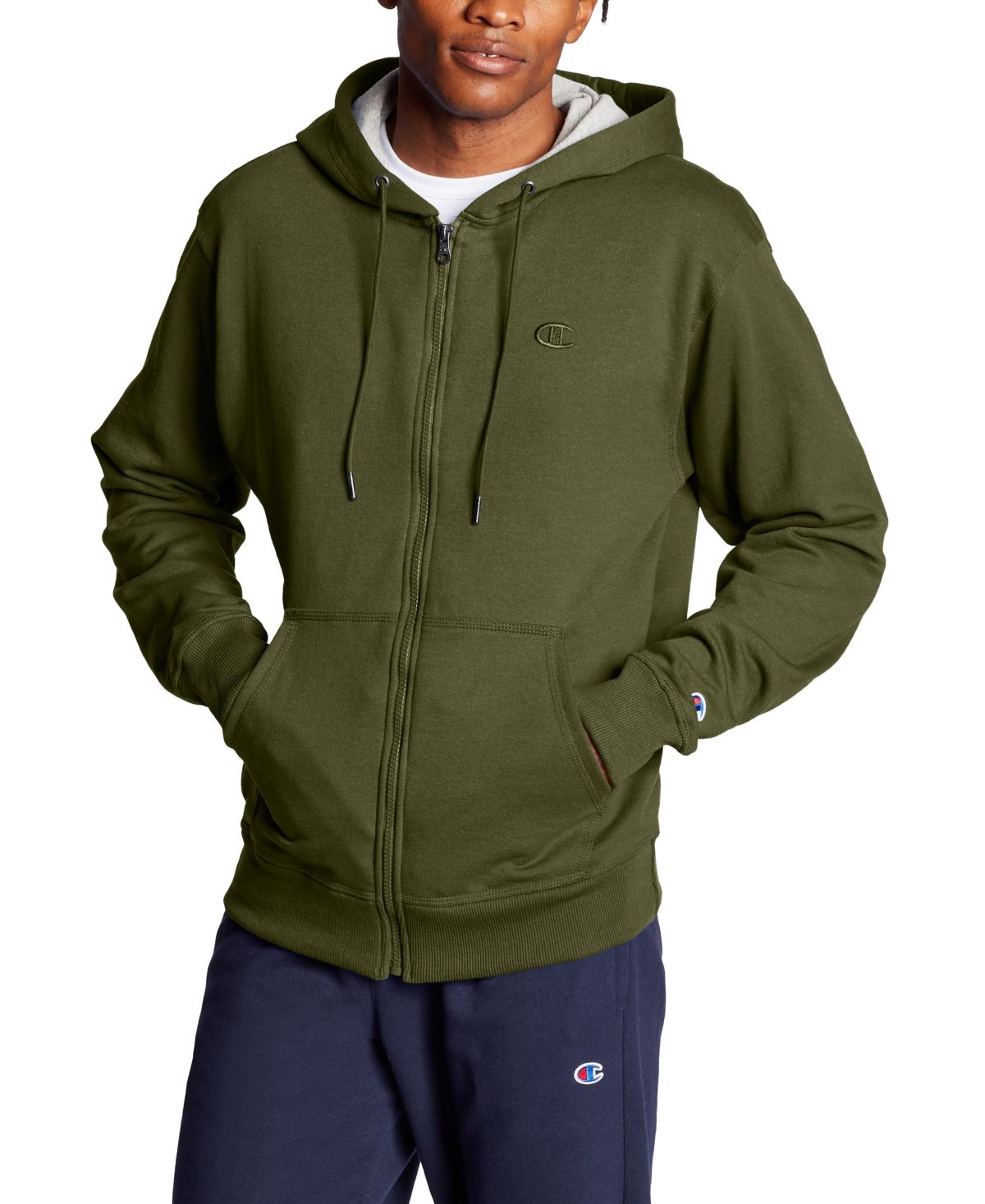 Champion Men's Powerblend Fleece Zip Hoodie | Macys (US)