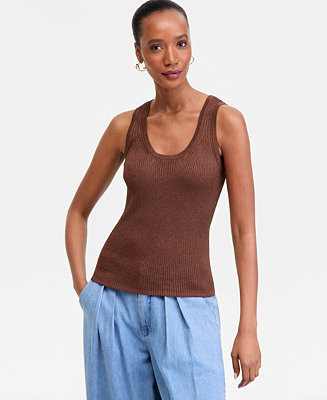Women's Scoop-Neck Sweater Tank | Macy's