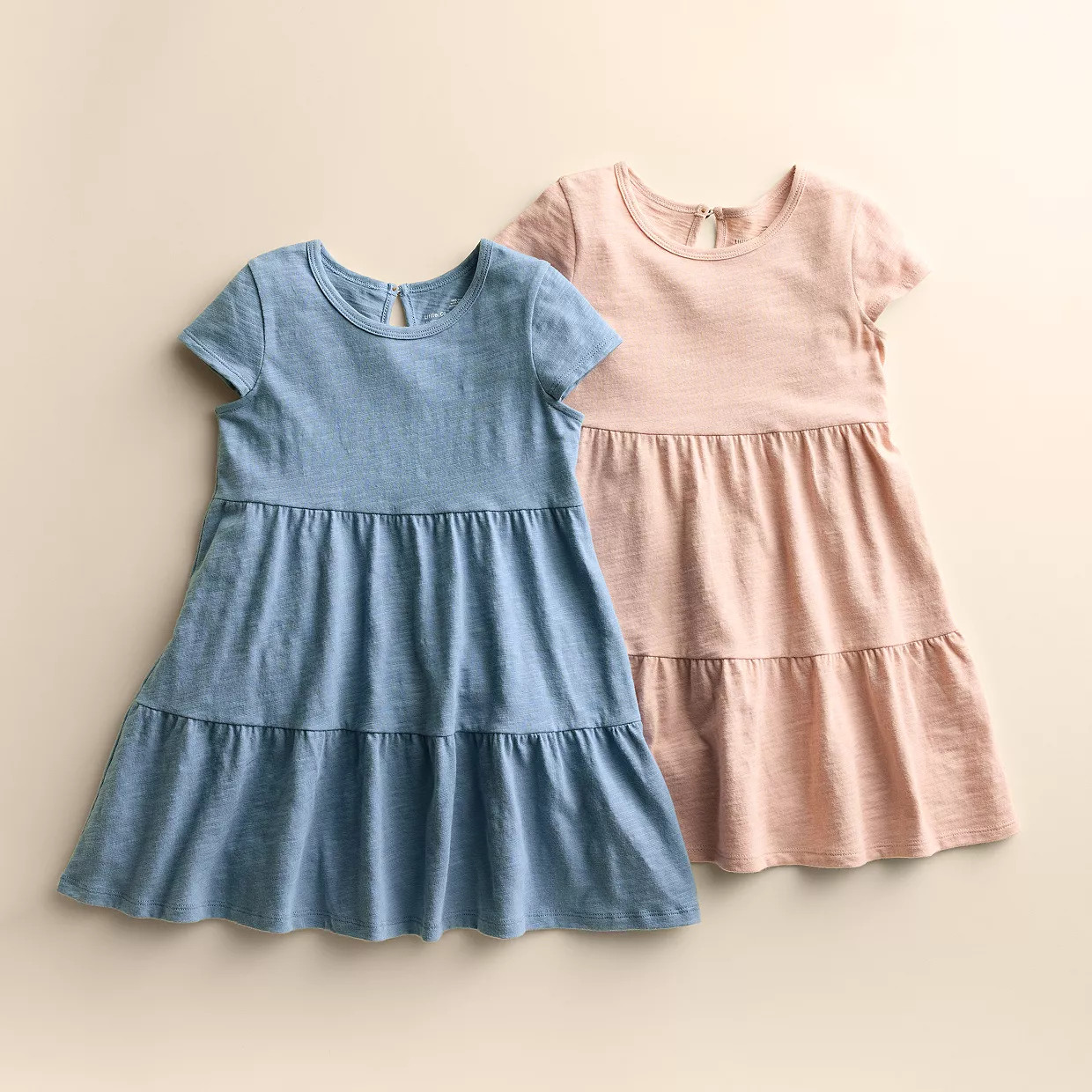 Girls 4-12 Little Co. by Lauren Conrad 2-Pack Organic Cotton Tiered Dresses | Kohl's