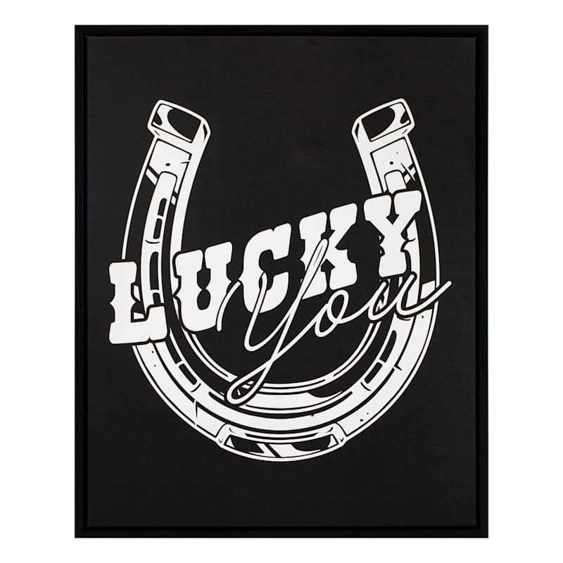 Framed Lucky Canvas Wall Art, 16x20 | At Home