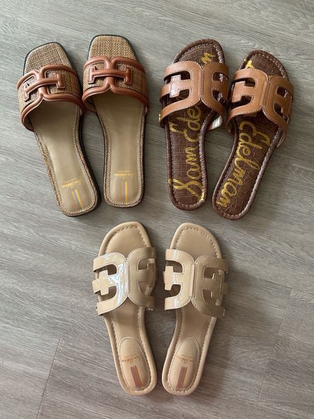 Rounding up some of my favorite spring/summer sandals + other recent finds! 

• Sam Edelman bay slide sandal - tts, available in several colors 

#LTKSeasonal #LTKshoecrush