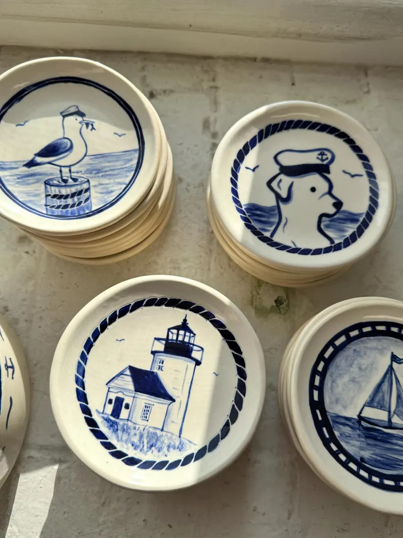 PREORDER Handmade Nautical Ceramic Trinket Dish - Etsy | Etsy (Global)