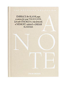 Printworks Just A Note Notebook in Beige from Revolve.com | Revolve Clothing (Global)