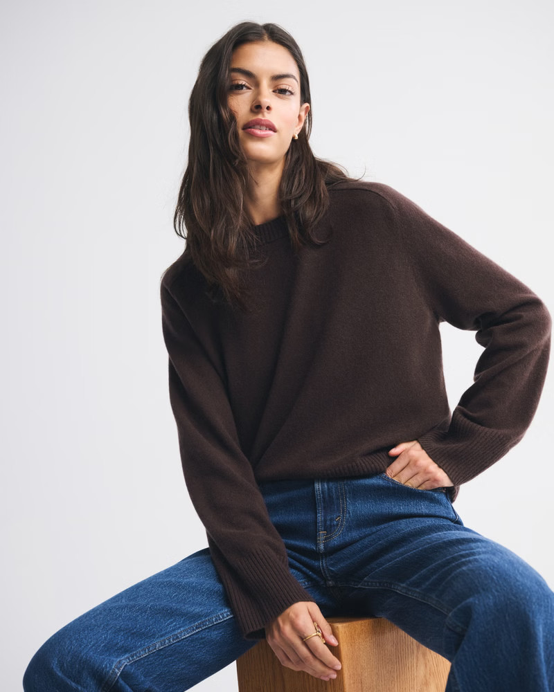 The A&F Madeline Cashmere Crew Sweater | Abercrombie & Fitch (US)