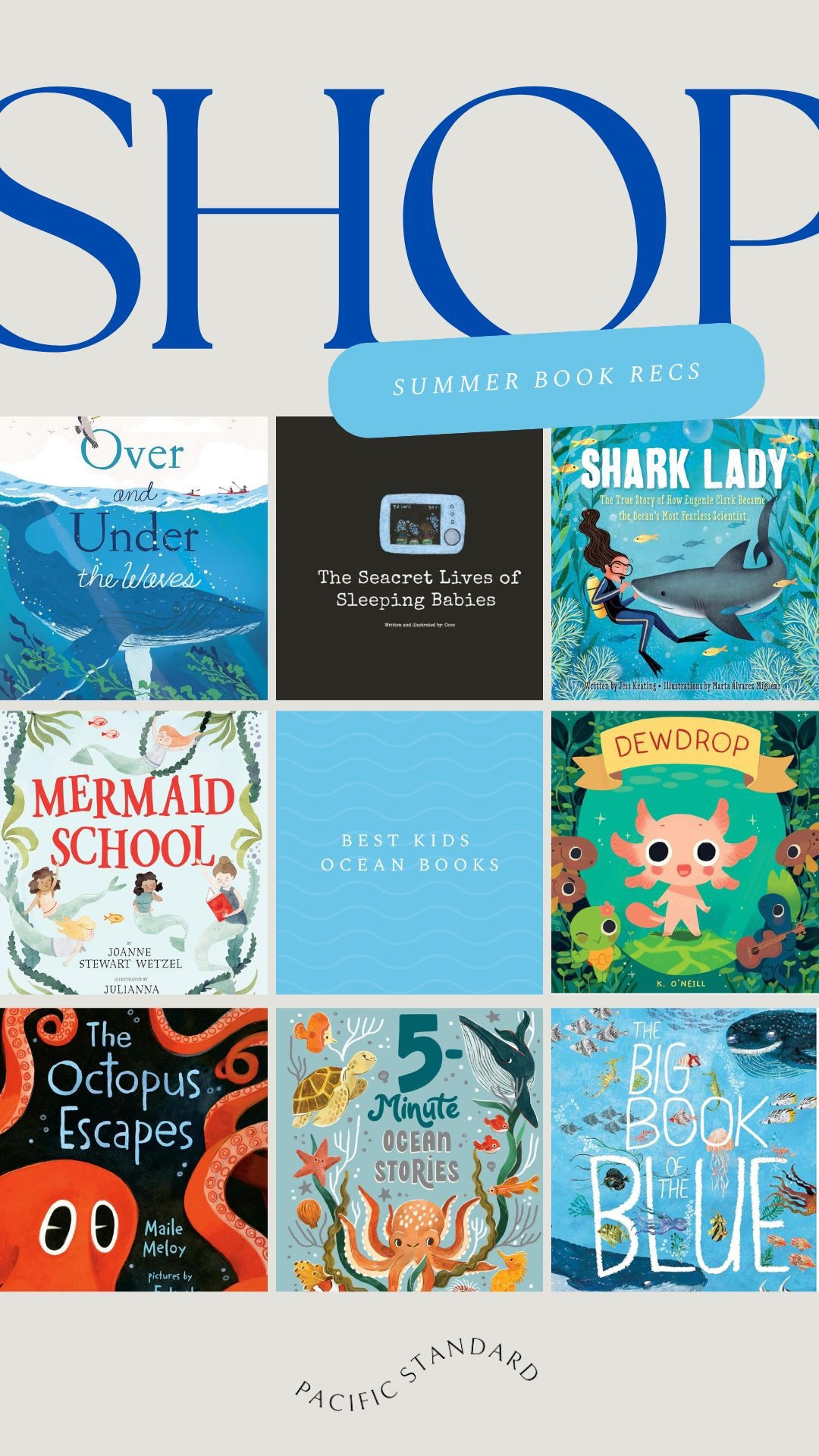 Summer Reading for Kids ~ kick off summer reading with a list of great children books about the ocean and cute stories about sealife! #bookrecs #oceanbooks 

#LTKKids