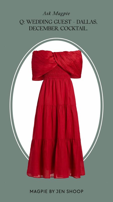 Red cocktail party dresses. 

#LTKHoliday #LTKSeasonal #LTKwedding