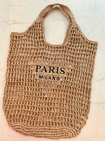 Straw beach bag. Paris Milano bag. Summer accessory.

#LTKStyleTip #LTKFindsUnder50 #LTKSwim
