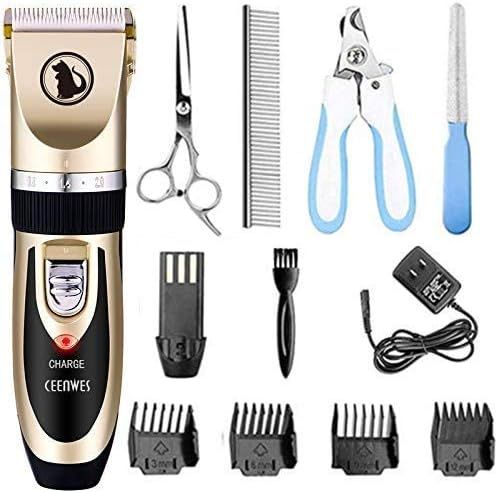 Ceenwes Dog Clippers Low Noise Pet Clippers Rechargeable Dog Trimmer Cordless Pet Grooming Tool P... | Amazon (US)