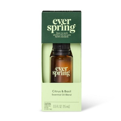 Citrus & Basil Essential Oil Blend - 0.5 fl oz - Everspring™ | Target